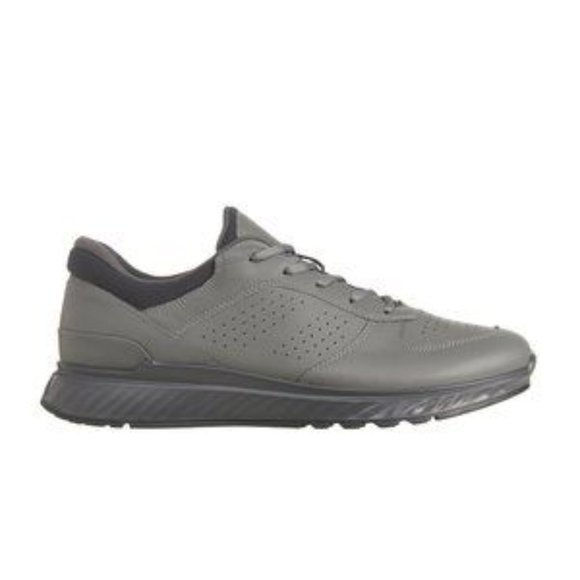 Men's lace-up low-top sneakers titanium - Picture 3 of 5